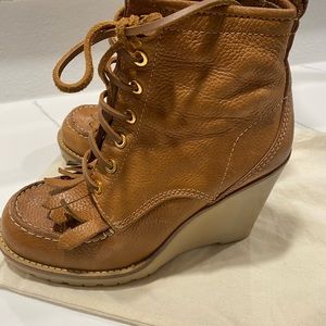 Tory Burch boots.  Brown. Size 9